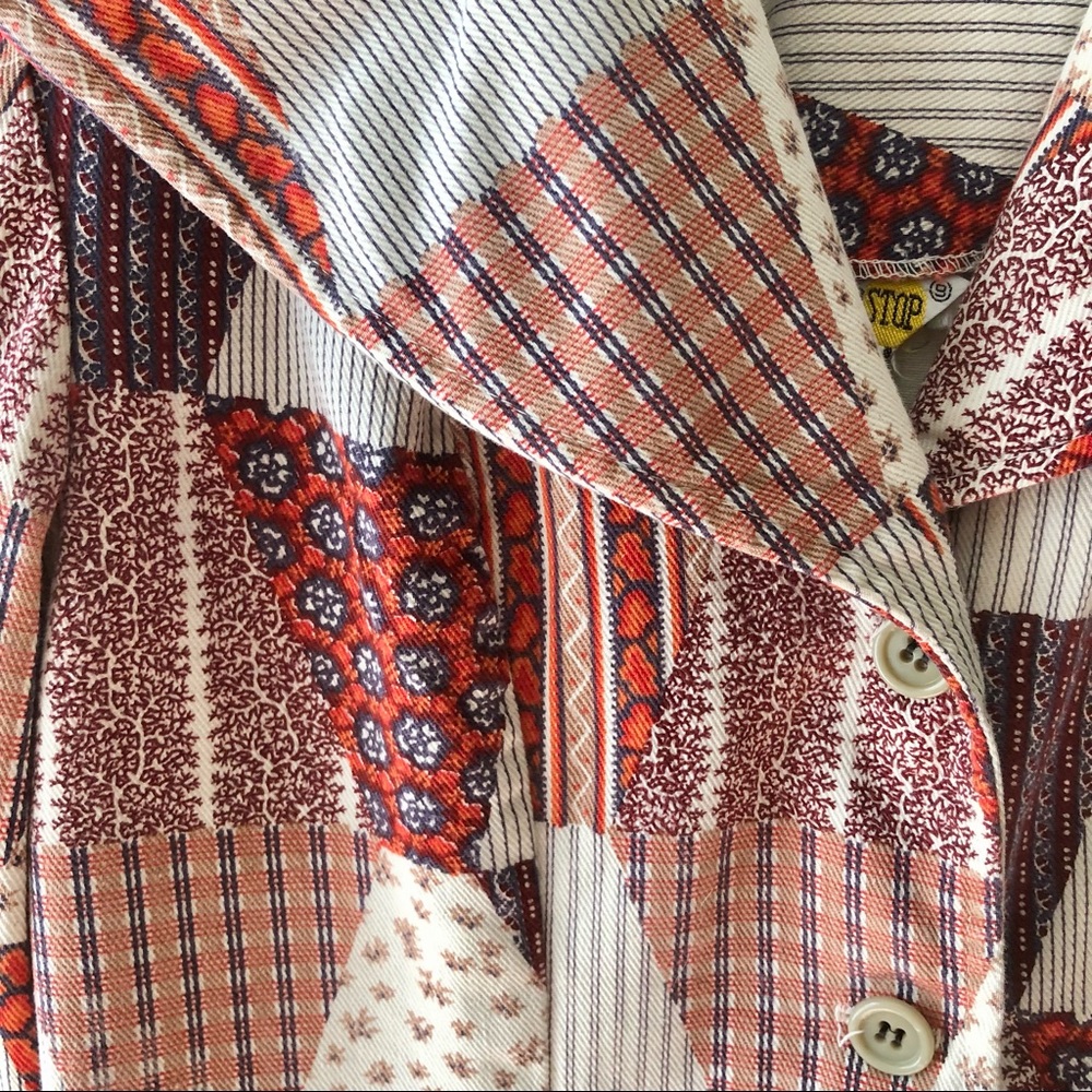 Vintage 70s Patchwork Blazer - image 3